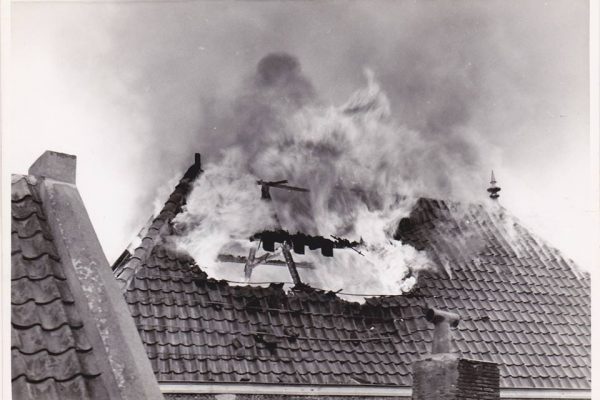 Brand bij N.V. Nederland v.h. D. Engel 4 augustus 1955